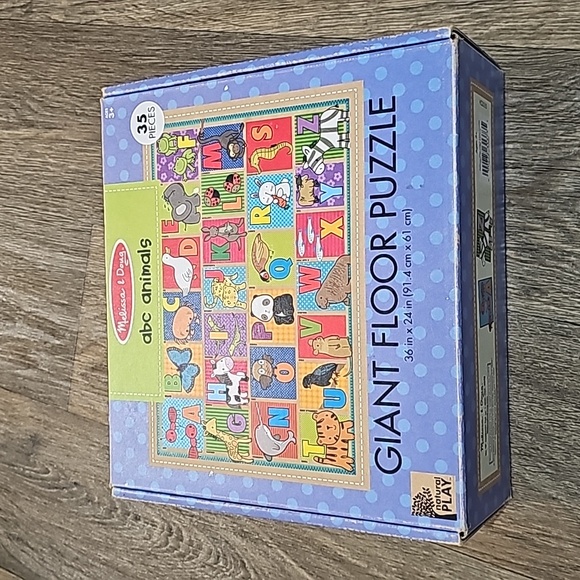 Melissa & Doug abc animals giant floor puzzle - Picture 1 of 5